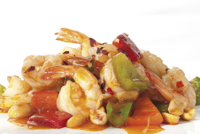 Gamberi in salsa chilly